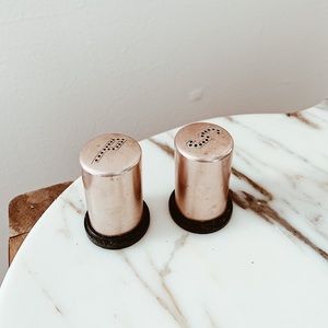 ❤️SOLD❤️ Vintage Copper Salt and Pepper Shakers